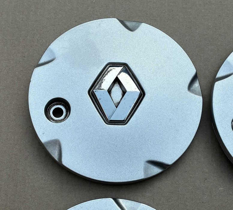 DEKLE kapsle dekielki oryginalne RENAULT komplet 4 sztuki super stan