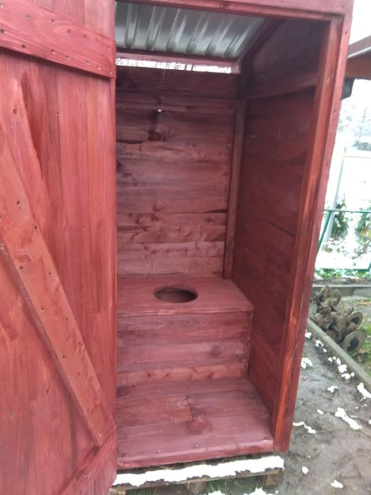 WC/ toaleta/ kibel drewniany na budowę