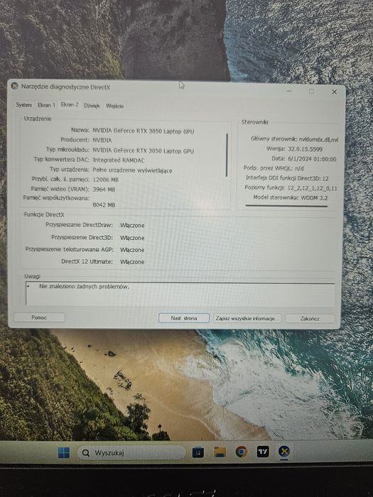 Laptop gamingowy i5 / SSD / RTX3050 NOWY