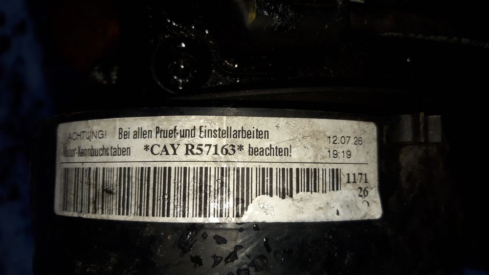 Двигун 1.6 CAY VW skoda SEAT AUDI