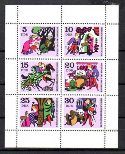 Znaczki Niemcy NRD bajki blok numer 8
