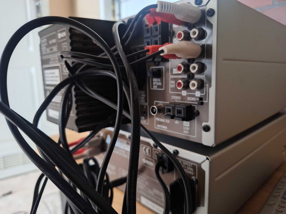 wieża DENON amplituner UD-M50 i deck magnetofon DRR-M30 plus PILOT