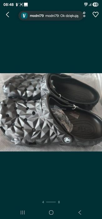 Hit Crocs Diament czarne chodaki klapki mule unisex 38/39/40/42/44