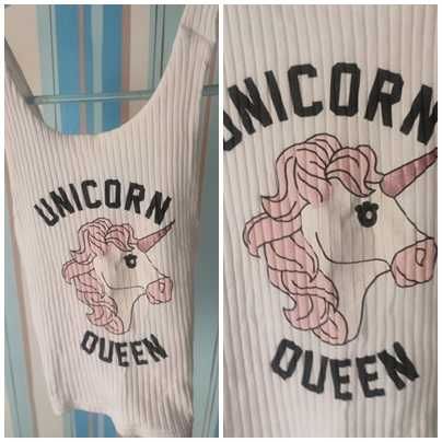 tally weijl unicorn queen jednorożesz tshirt bluzka