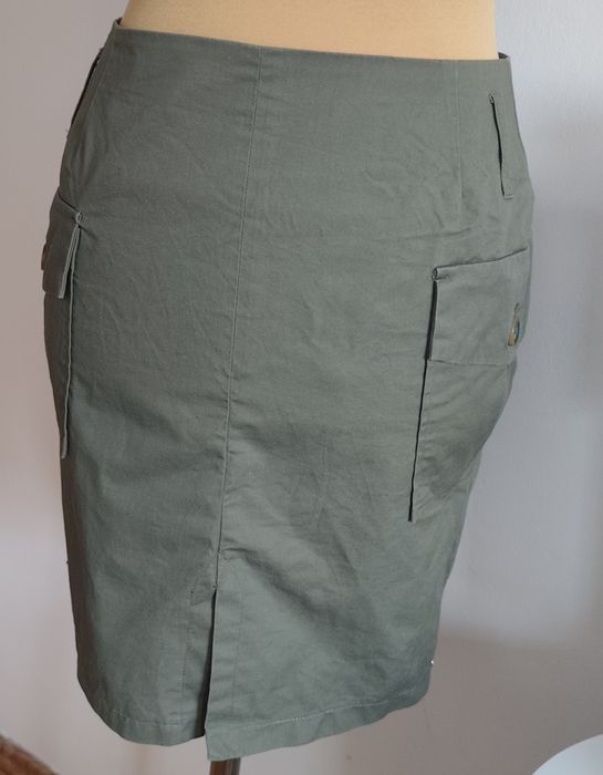 Spódnica cargo khaki  z kieszeniami Top Secret 36