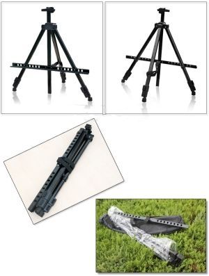 Мольберт Malarska Алюминий 170 см / светло-черный