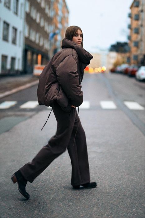 Пуфер Zara , куртка кімоно Zara, куртка зимова Zara , куртка - пуфер