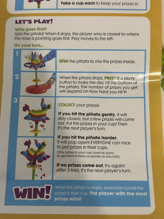 Настільна гра Піньята Pop! Pop! Pinata! Game Hasbro