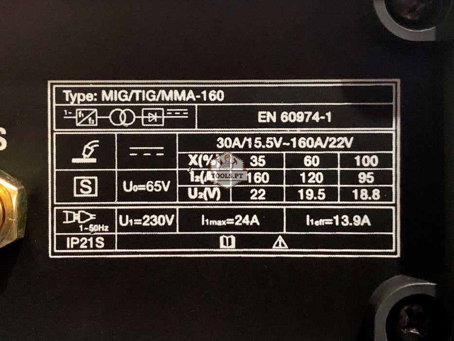 Aparelho de soldar 3/1 MIG/TIG/MMA