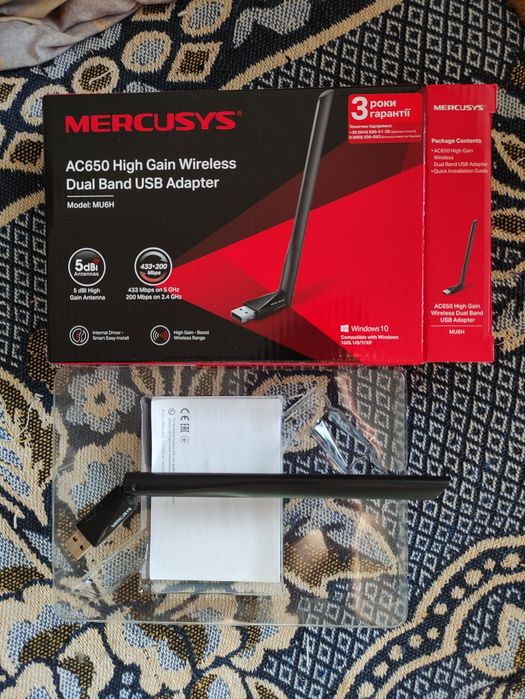 Wi-Fi адаптер Mercusys AC650