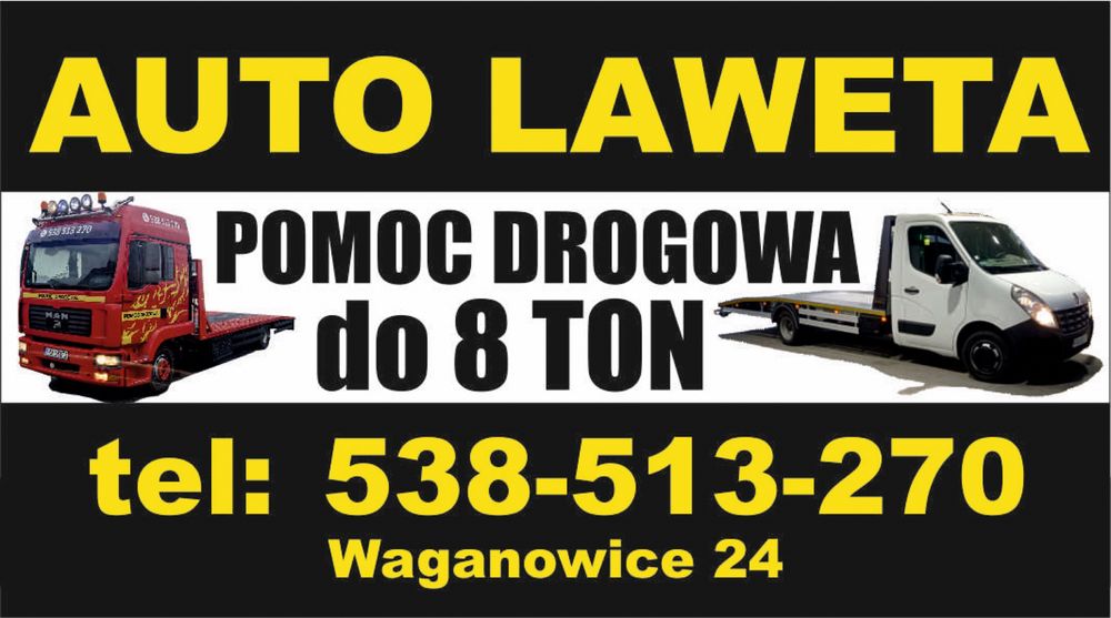 Laweta Pomoc drogowa 24/7  Słomniki s7 samochód zastępczy