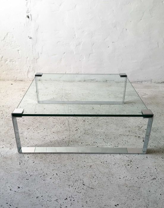 Draenert stolik kawowy model 1022 chrom szkło lata 60 70 vintage