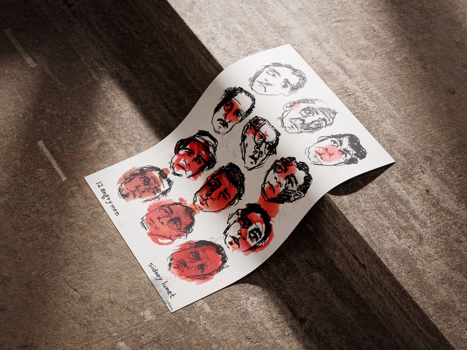 Plakat autorski ,,12 angry men”