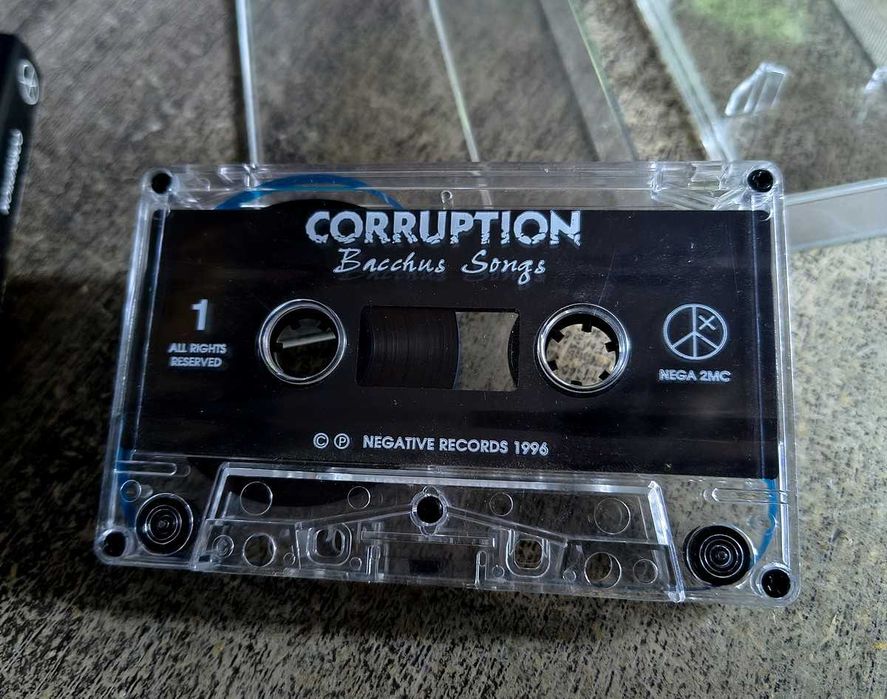 Corruption - Bacchus Songs - kaseta magnetofonowa metal UNIKAT