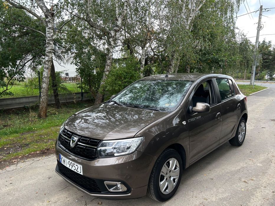 Dacia Sandero tylko 108 tyś. km, 90KM, dotykowy panel, kamera cofania, zadbany