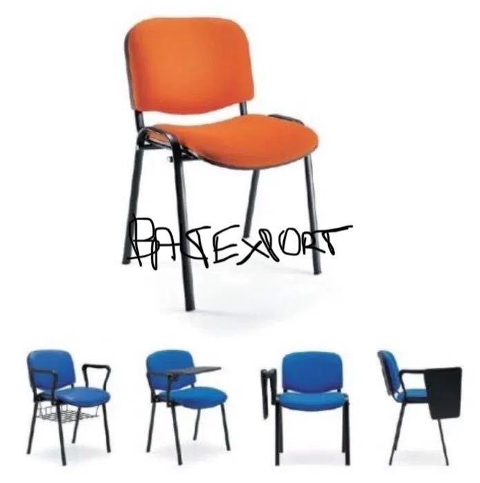 Cadeira Formacao c/ Palmatoria Drt|Esq Revestida Pele Sintetica/Tecido