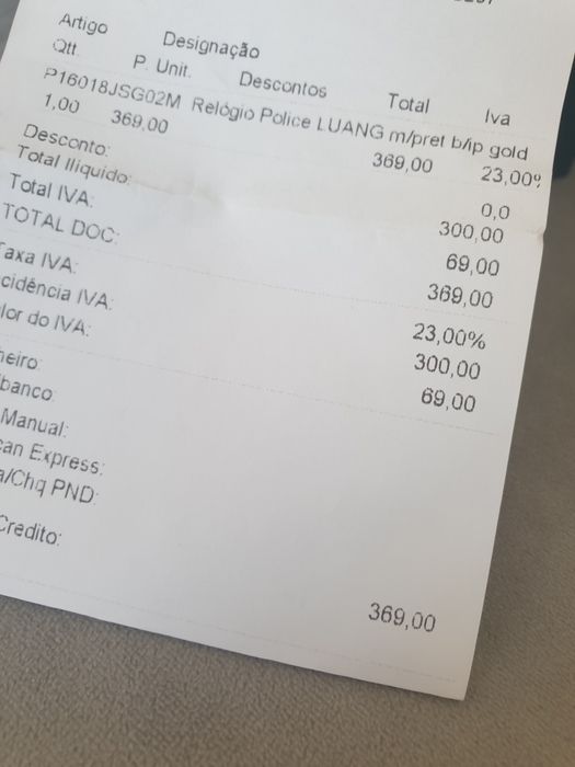 Relógio Police LUANG gold