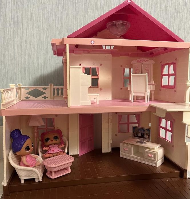 Игровой домик для кукол мебель куколка лол