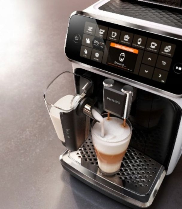 Ekspres Philips latte go EP 4343 bialy - uszkodzony