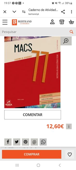 Caderno de atividades/preparação para exame MACS 11