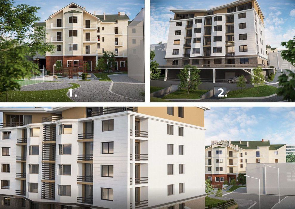 Остання 2-х кімн.кв в новобуд в самому центрі міста  $1500м2/69м2, з підземним паркінгом.