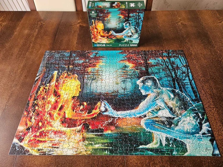 Puzzle Focus Blu 1000 elementów Ogień i Woda