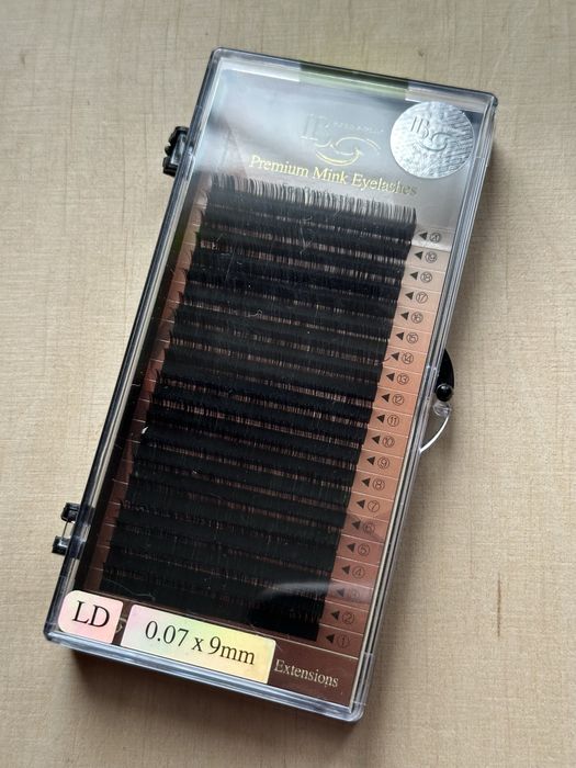 Вії для нарощування Premium Mink  i-Beauty  LD 0.07