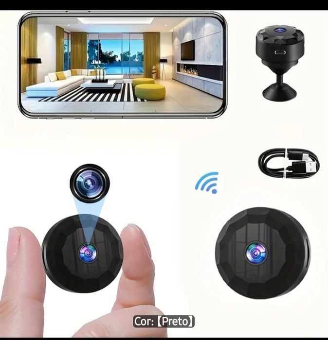 Mini camera de vigilância, segurança e protecção da sua casa