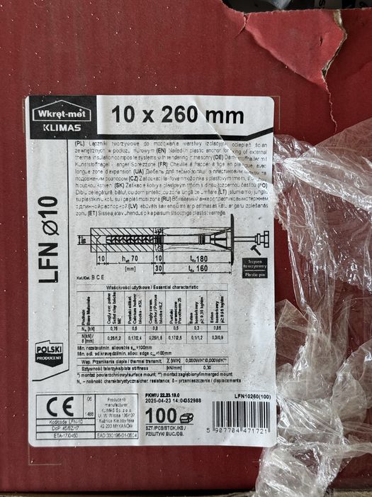 Kołki do styropianu + zaślepki