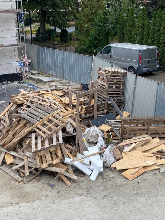 drewno odpadowe, palety przemysłowe