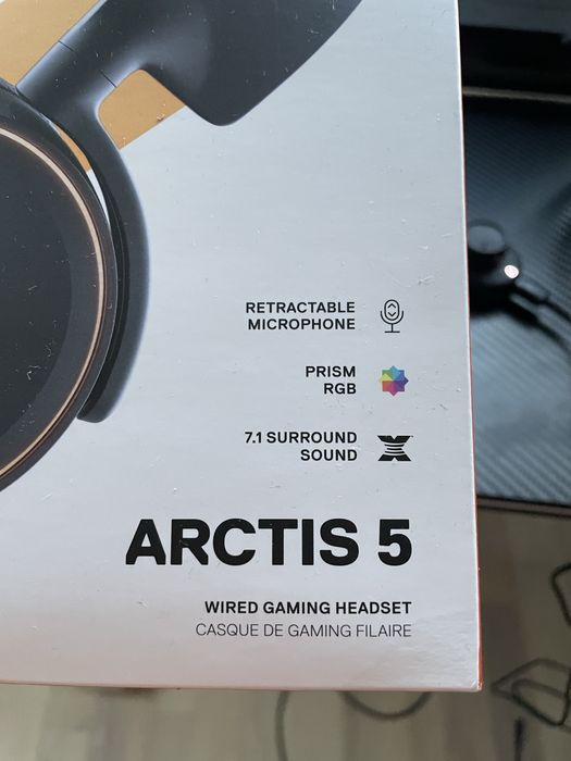 Sluchawki steelseries Arctic 5 black RGB