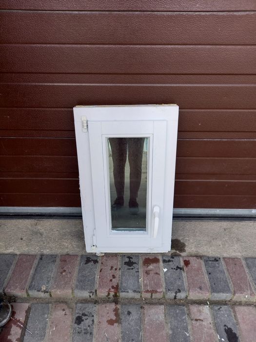 Drewniane małe okna do łazienki korytarza białe 43x73 DOWÓZ CAŁY KRAJ