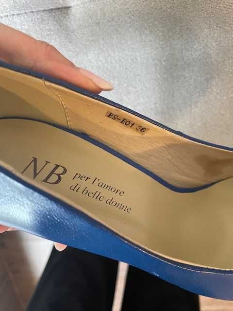 Niebieskie szpilki Nina Basco roz. 36