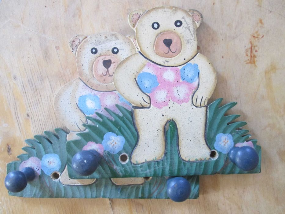 Par de Bengaleiros ursinho, em madeira, em excelente estado