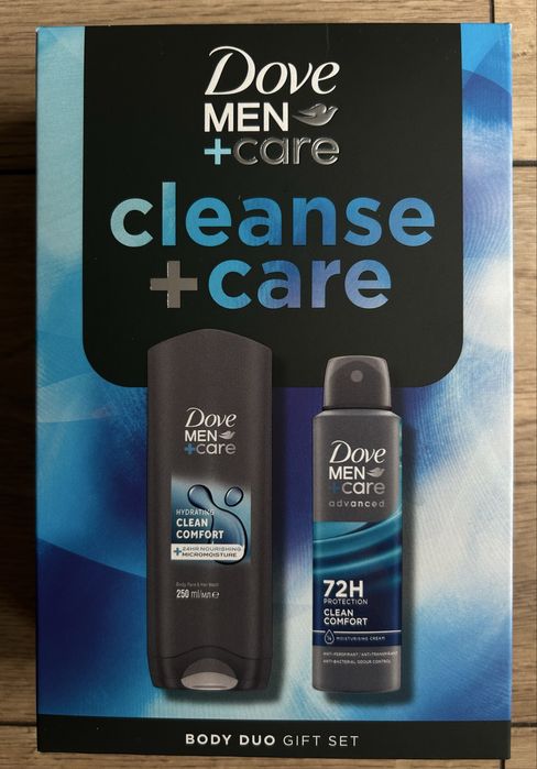 Zestaw Dove MEN +care  Deo spray shower żel nowy zapakowany na prezent
