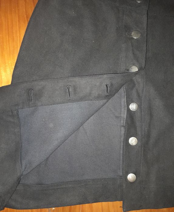 Mini saia aveludada tamanho S