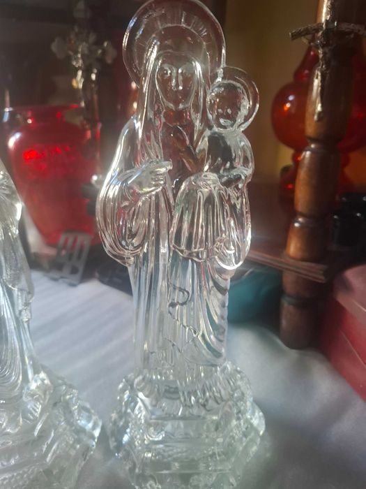 figurki swietych ze szkla prasowanego huta zabkowice cena za sztuke