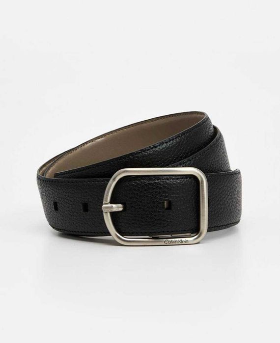 100% ОРИГІНАЛ Calvin Klein leather belt black натуральна шкіра пояс ремінь чоловічий чорний розмір 90 нова колекція 2026