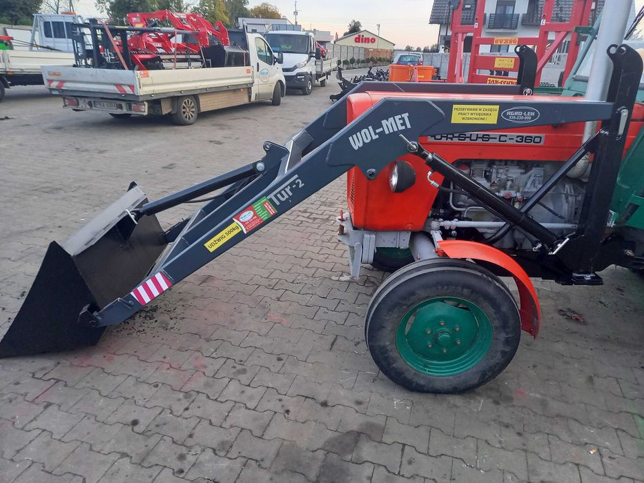 Tur c330 WOLMET C360 2sek Widły łyżka Ładowacz czołowy Montaż dowóz
