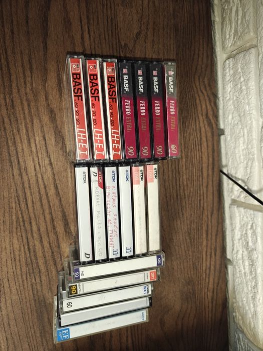 Аудіокасети, касети  BASF, TDK, Denon, Sony