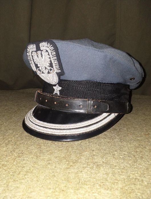 Czapka wojskowa wyjściowa lotnicza LWP militaria demobil PRL majora