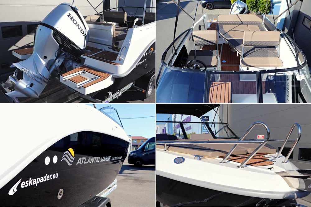 Nowa łódź motorowa Atlantic Marine 720 DC, 8 osobowa, max 300 KM