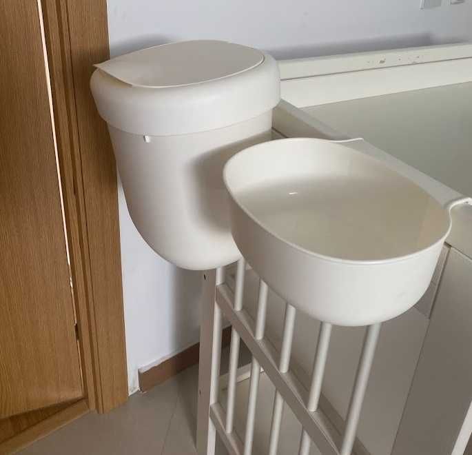 Conjuntos de cestos de arrumação para trocador de fraldas