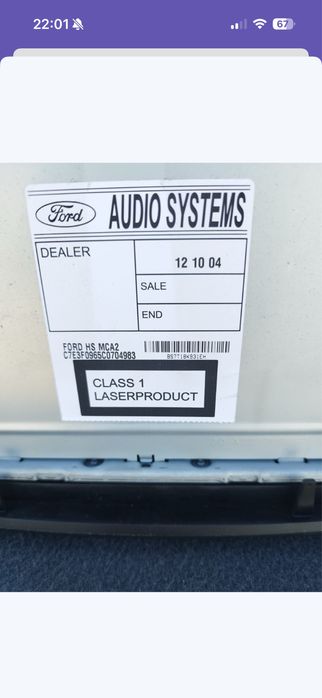 Radio ford mondeo mk4 lift