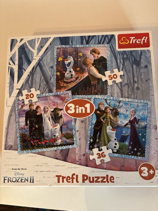 Trefl puzzle 3w1 Frozen Kraina Lodu