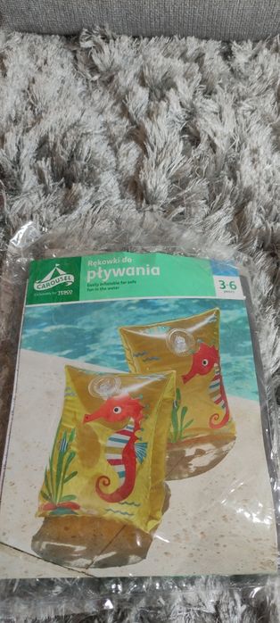 Dmuchane rękawki do pływania motylki różowe Nowe