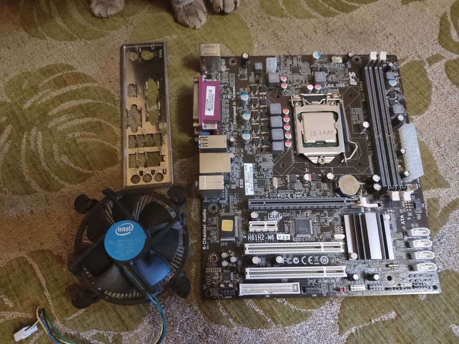 Комплект Intel Core i5-2400 3.1GHz +ECS H61H2-M6 v2.0 ( s1155 )+ Кулер