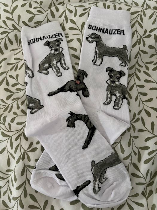 Skarpetki w pieski schnauzer sznaucer