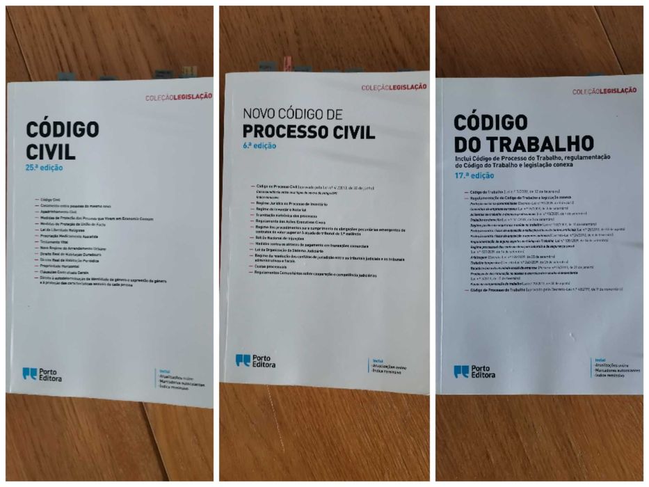 Códigos Civil, Processo Civil e do Trabalho NOVOS Lumiar • OLX Portugal