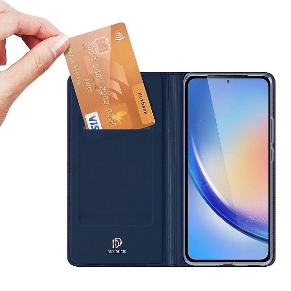Etui Dux Ducis Skin Pro do Samsung A35/5g z klapką - niebieskie